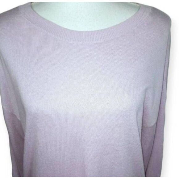I.N.C. INTERNATIONAL CONCEPTS COLD ELBOW LAVENDER SWEATER ELBOW CUTOUT SZ.M EUC. - Picture 3 of 8